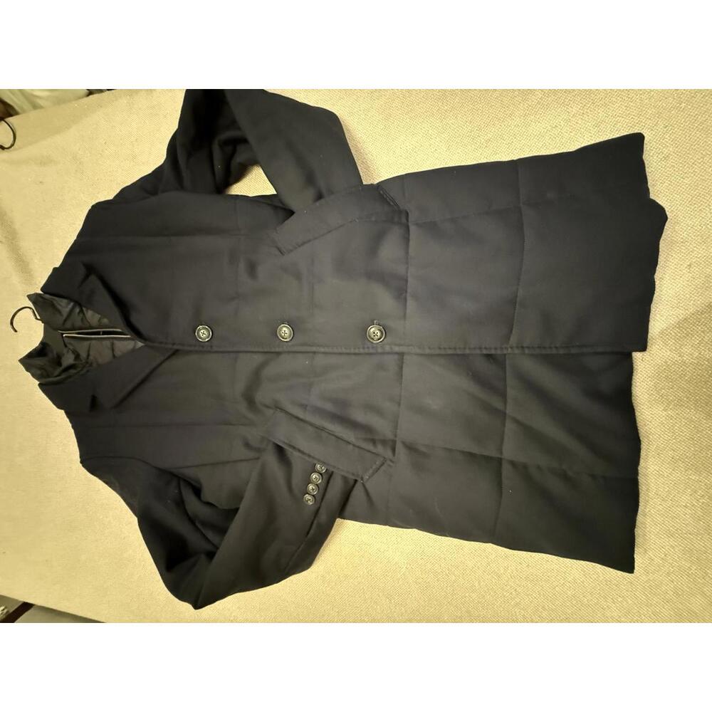 Men's Black Boggi Milano Wool Blend Overcoat with Inner Quil